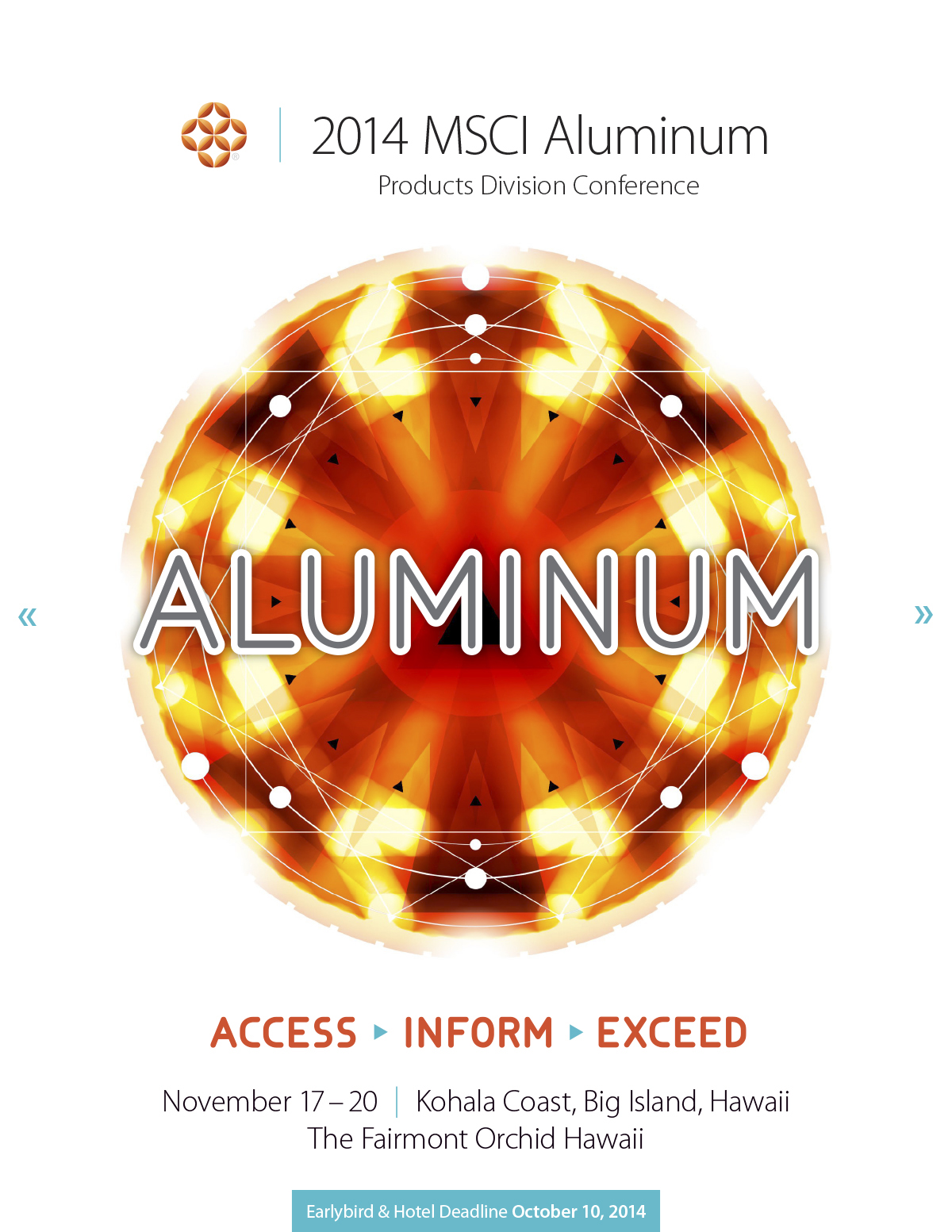 Aluminium conference cover